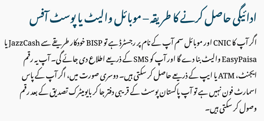 BISP 8171 August 2025 Payment Update