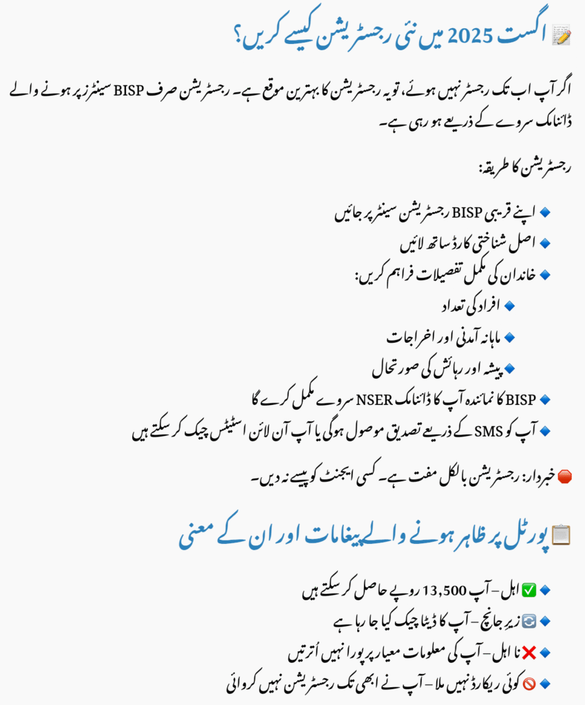 How to Apply for BISP in August 2025 (New Registration Guide)