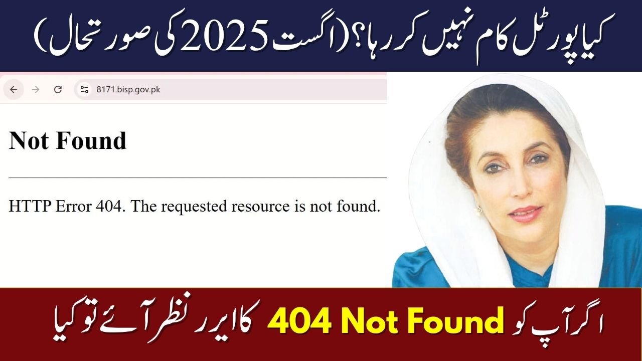 Why BISP 8171 Portal Not Working