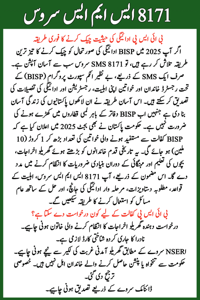 Check BISP Payment Status