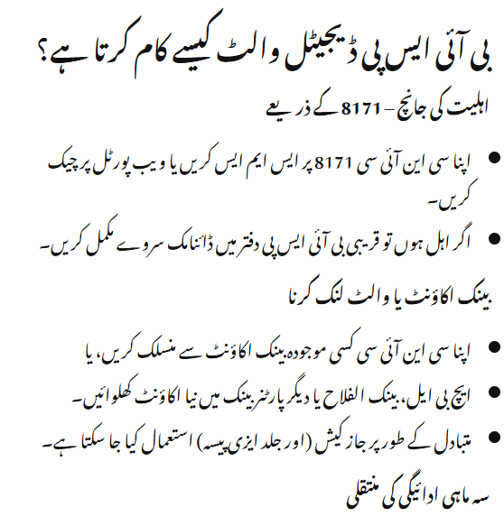 BISP Digital Wallet System 2025